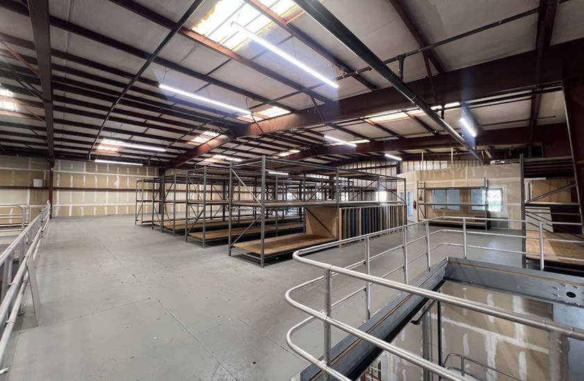 Interior warehouse floor